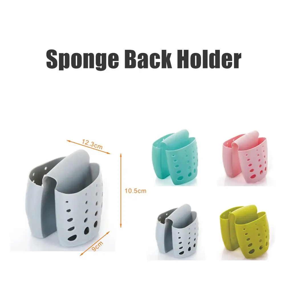 1PC Kitchen Double Sink Saddle Silicone Sponge Holder Rack Storage Soap Dish Drain Bag Home Bath Organizer | Дом и сад
