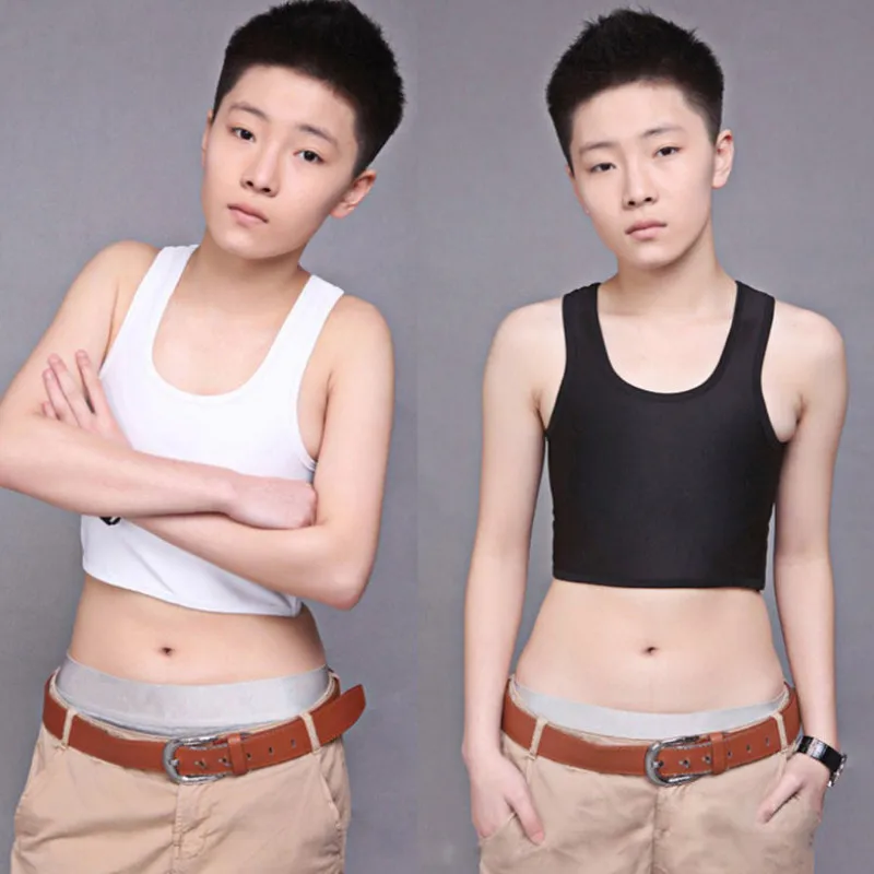 Женский УКОРОЧЕННЫЙ ТОПИК Tomboy черный белый серый Топик с бандажным