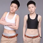 Женский УКОРОЧЕННЫЙ ТОПИК Tomboy, черный, белый, серый Топик с бандажным бюстгальтером на груди, 2019