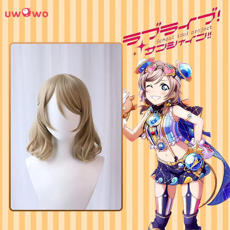 

UWOWO LoveLive!Sunshine!! Aqours You Watanabe Lovelive LL 35cm Linen Curly Hair