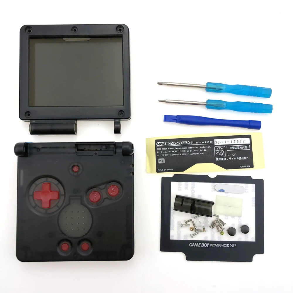 

Transparent Case For GBASP Game Console Crystal Cover Case Full Housing Shell For Nintend Gameboy Advance SP