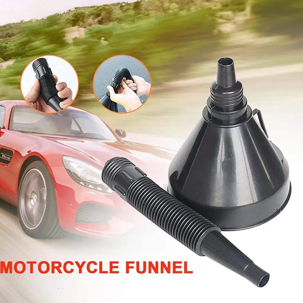 

Oiler Filter Funnel Car Repair Tool Car Truck Motorcycle Oil Filling Equipment With Filter Flexible Tube For Safety Emergency