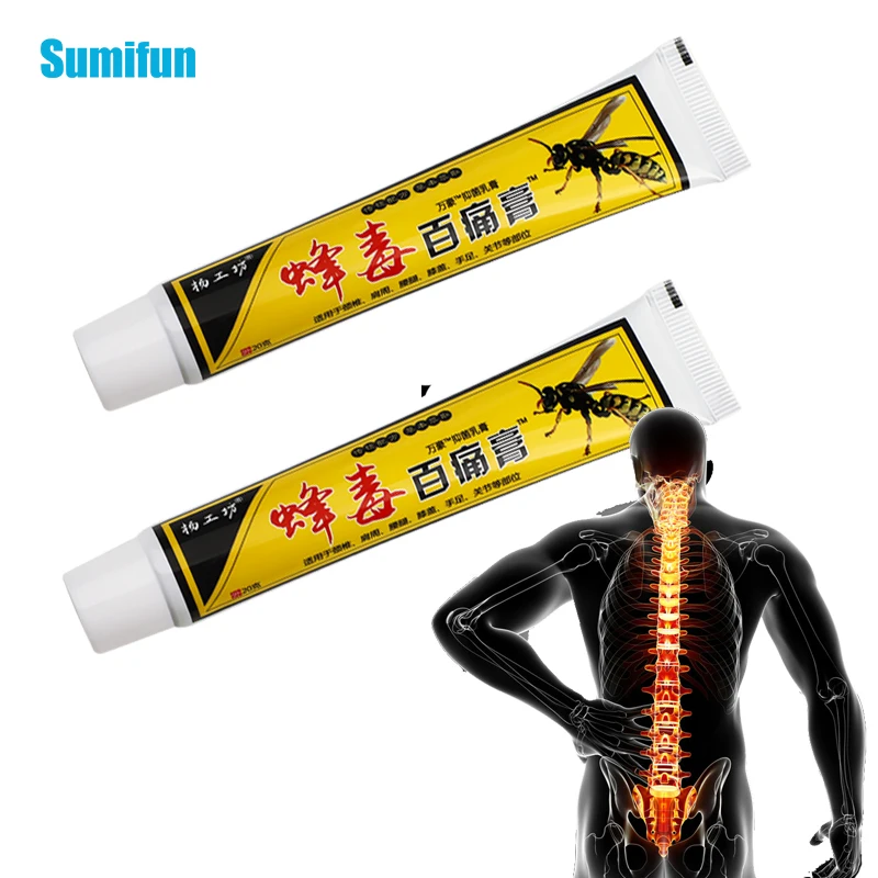 

20g Pain Relief Ointment Lumbar Spine Rheumatoid Neck Shoulder Body Sprain Orthopedic Arthritis Cream Bee Venom Health Care