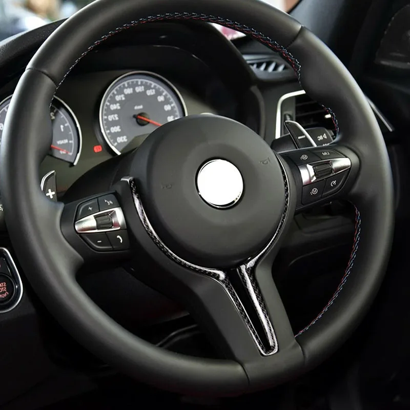 Внутренняя накладка на руль автомобиля отделка из настоящего углеродного
