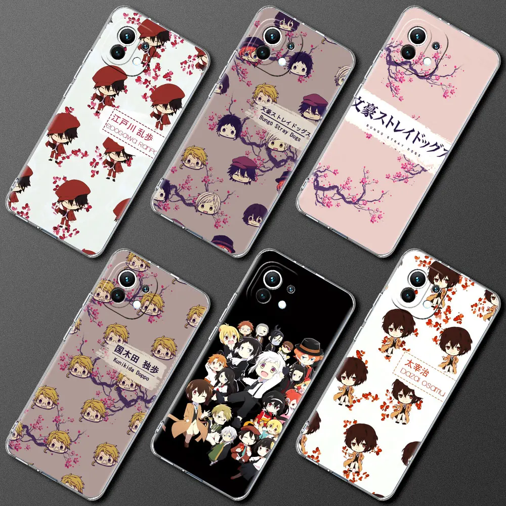 

Tpu Cases for Xiaomi Mi Poco X3 NFC M3 10T Pro 9T 11 CC9E CC9 Note 10 A2 Lite Clear Soft Capas Bungou Stray Dogs Dazai Osamu