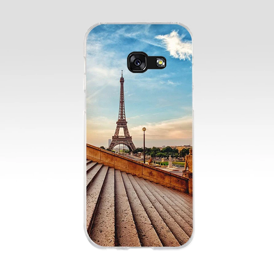 200FG Любовь Париж Эйфелева башня Мягкий Силиконовый ТПУ чехол для телефона Samsung a3