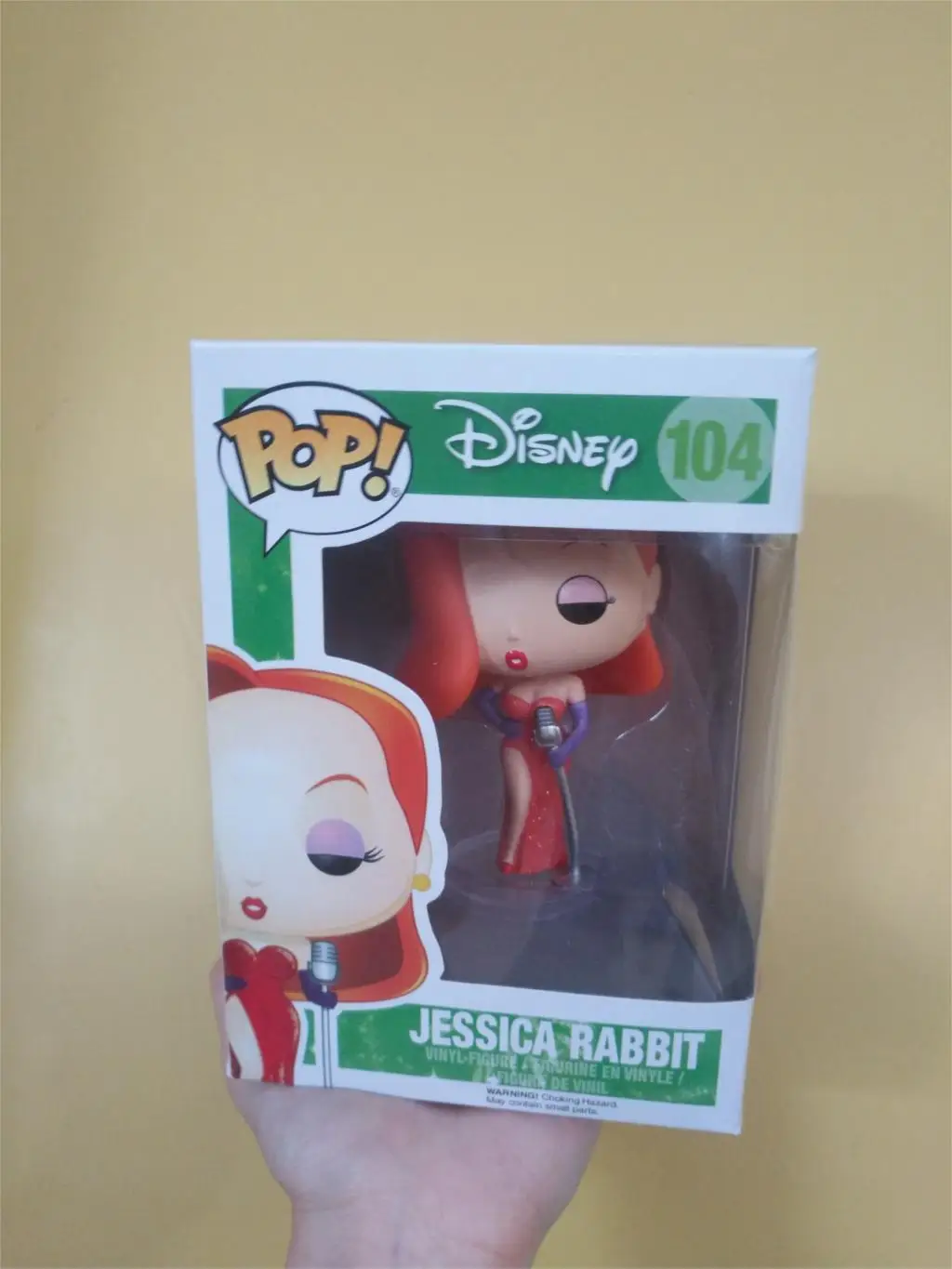 Funko Pop 10 см Джессика Рэббит коллекция виниловый рисунок с куклой игрушки - Цвет: with retail box
