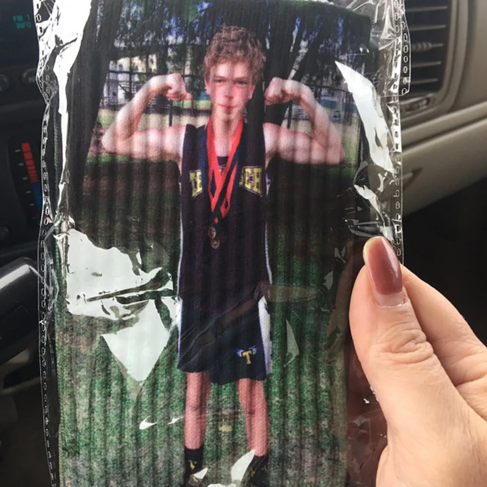 Носки унисекс с изображением лица домашних животных Персонализированные носки