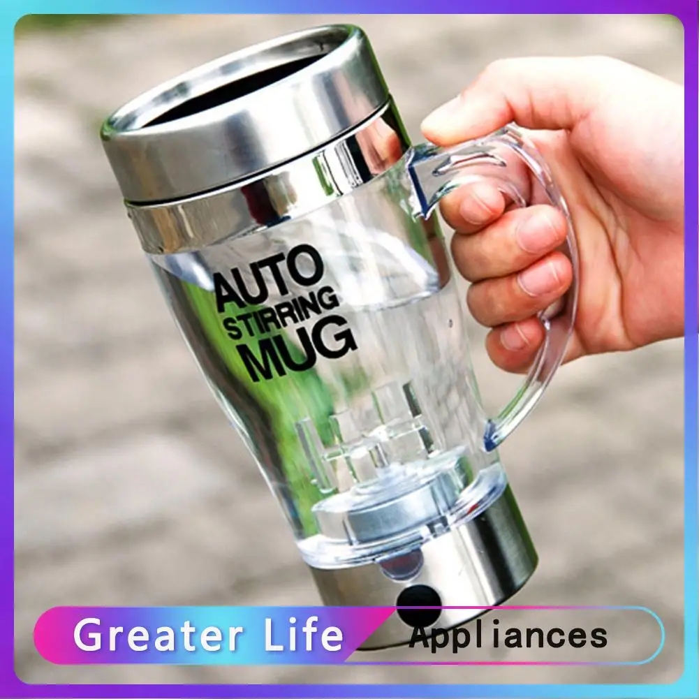 

350ml Stainless Steel Electric Automatic Self Stirring Mug Coffee Milk Cup