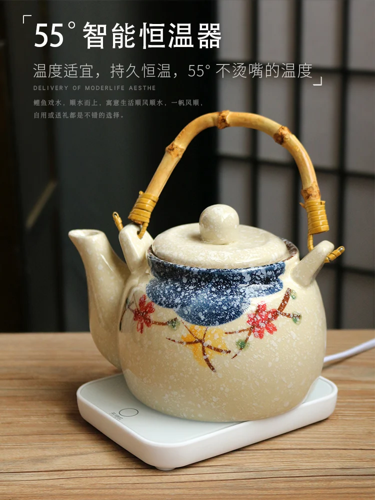 

Flower Handmade Teapot and Cup Set Clear Ceramic Premium Japanese Teapot Home Garden Beauty Infusor De Te Chaleira BF50CH