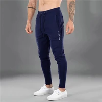 mens joggers casual pants fitness men sportswear tracksuit bottoms skinny sweatpants trousers navy blue gyms jogger track pants
