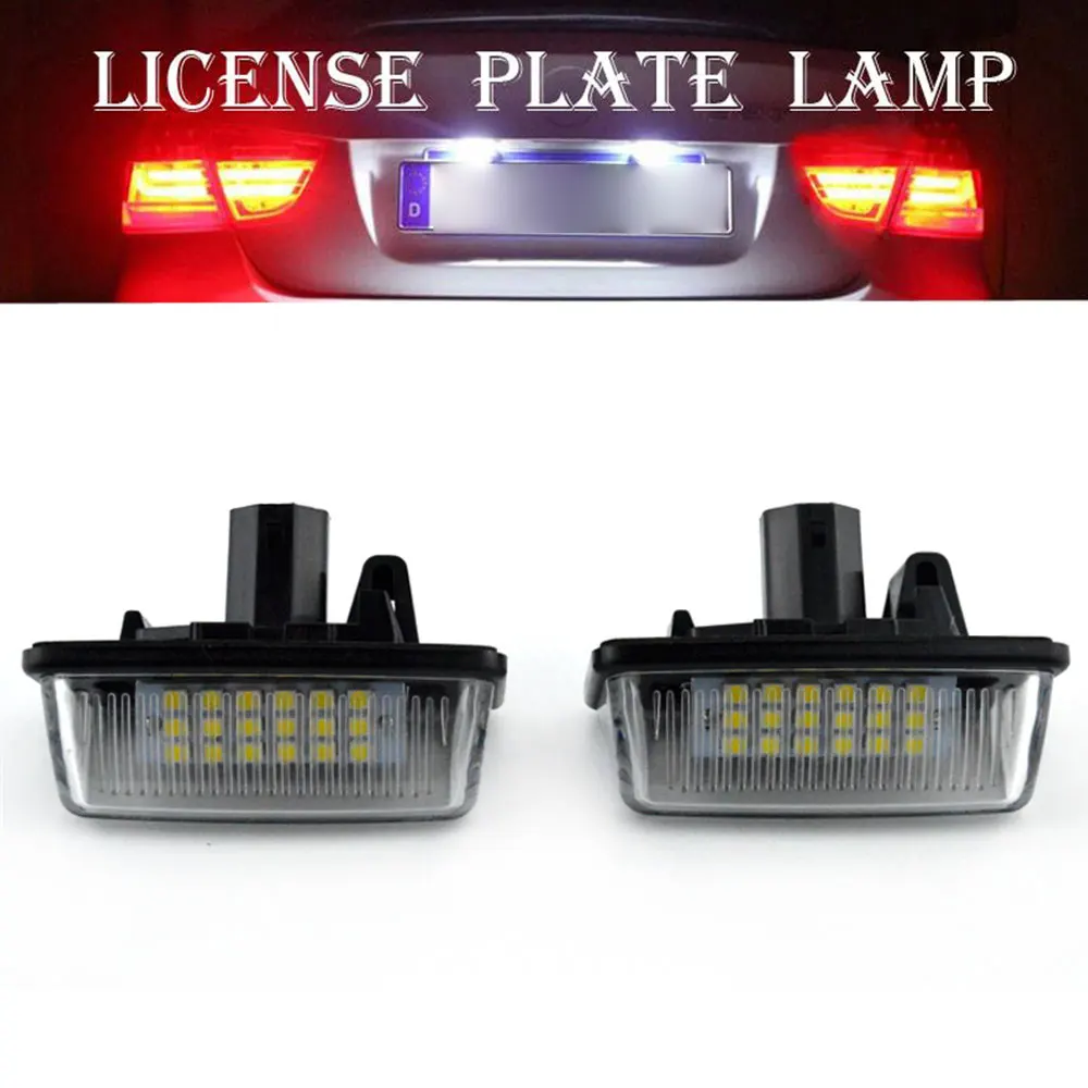 2 шт. автомобиля 12V 18LED Подсветка регистрационного номера SMD для Защитные чехлы