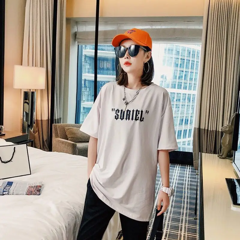 

Ins Hot Angle Wings Print Black White T Shirt Mens Women Oversize Shirts Harajuku Short Sleeve Shirt Women Knitted Tee