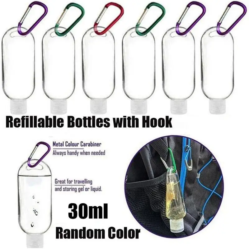 

Empty Refillable Bottle With Key Ring Travel Transparent Plastic Perfume My Small Bottle