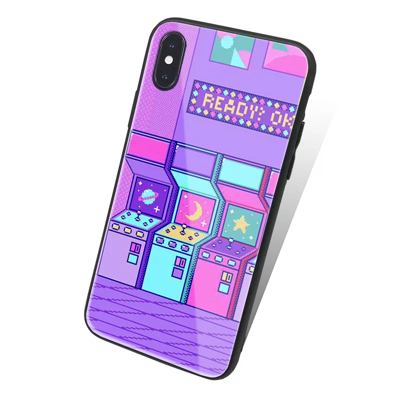 Художественный пиксель эстетический Инди пейзаж роскошный стеклянный Мягкий