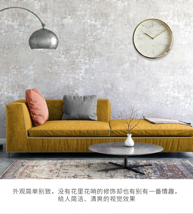 Бесшумные современные настенные часы в скандинавском стиле для гостиной