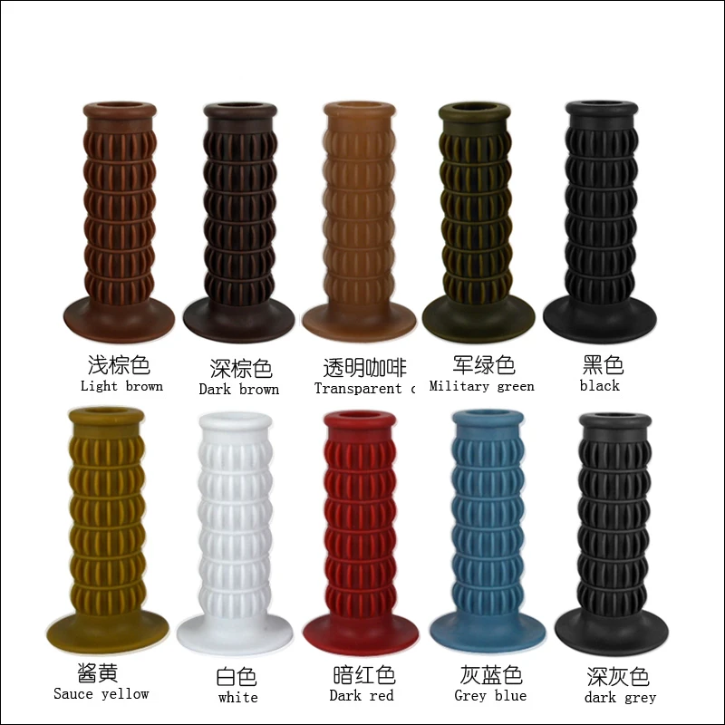 

7/8" 22mm Universal Handlebar Hand Grip Bar End Cafe Racer Motorcycle For Old School Cruiser Chopper Dirt bike Scooter Offroad