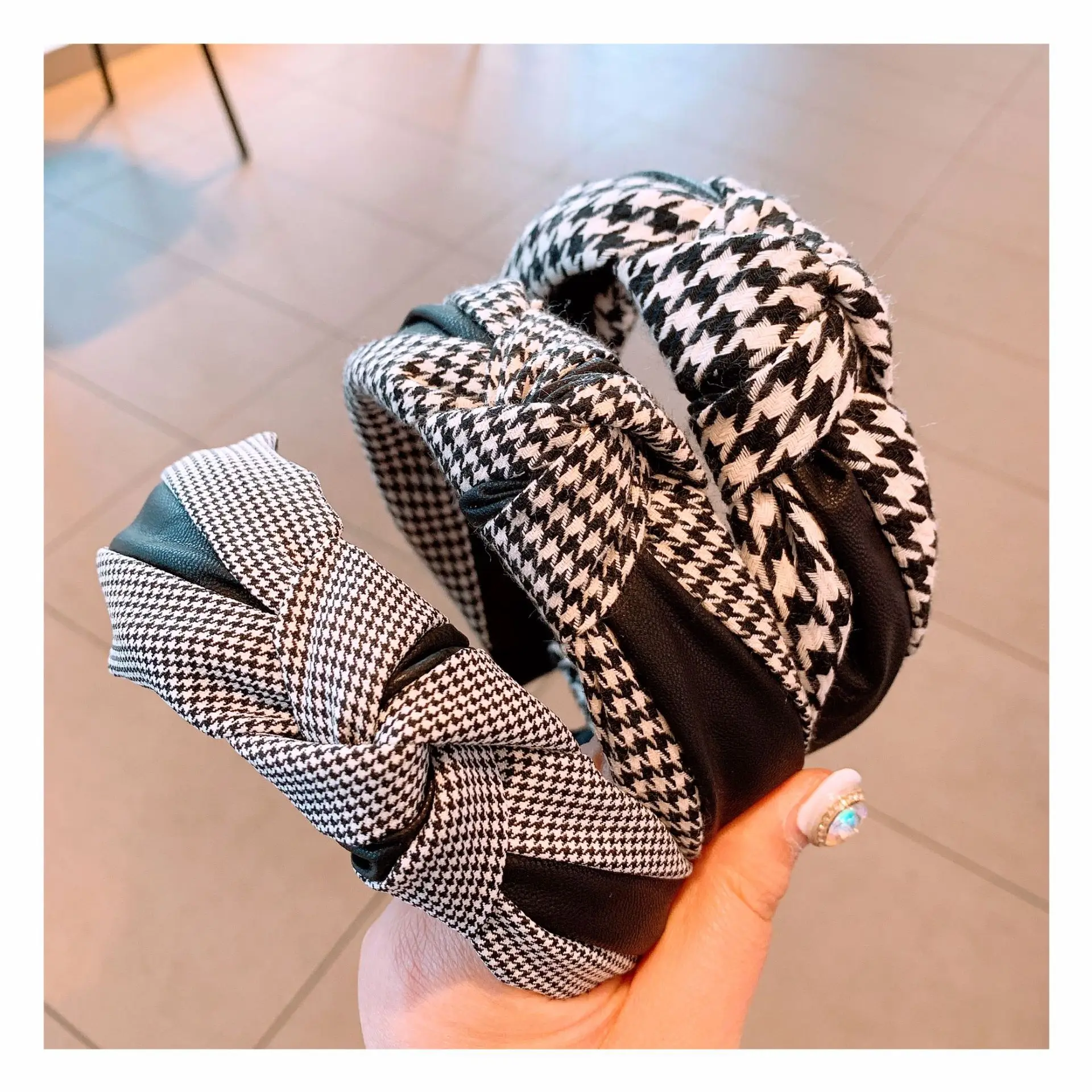 Повязка для волос в корейском ретро-стиле с бантом и цветами |