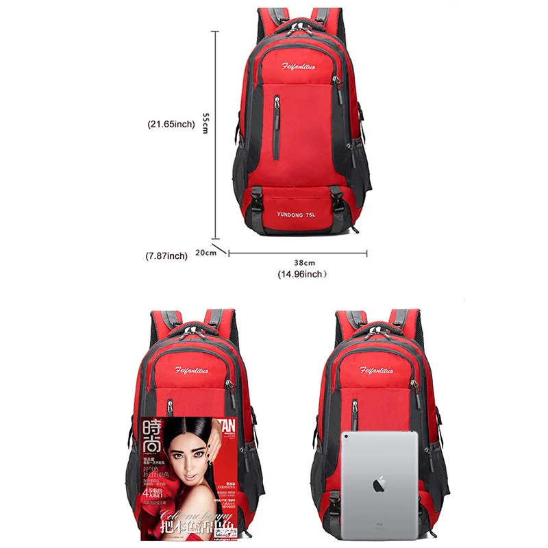 Водонепроницаемый тканевый Мужской Дорожный рюкзак для отдыха Большая