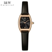 carnival brand fashion dress watch luxury quartz wrist watches waterproof ultra thin 5mm sapphire casual clock for women reloj