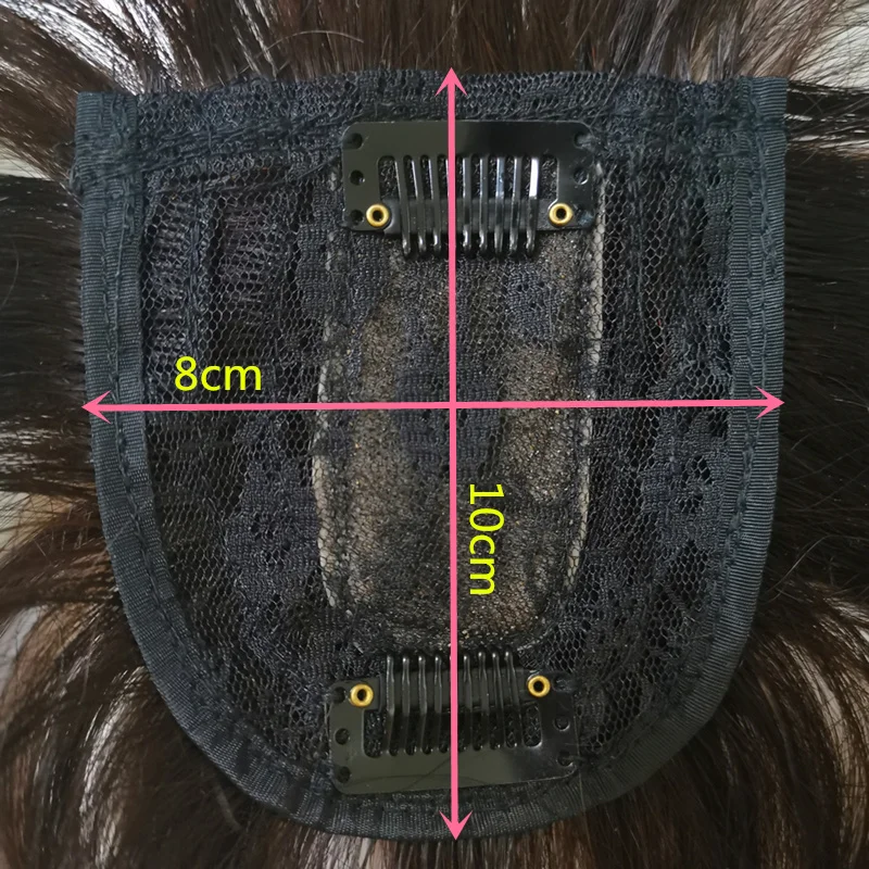 Halo Леди Бразильский челка из человеческих волос клип в шиньоны увеличение