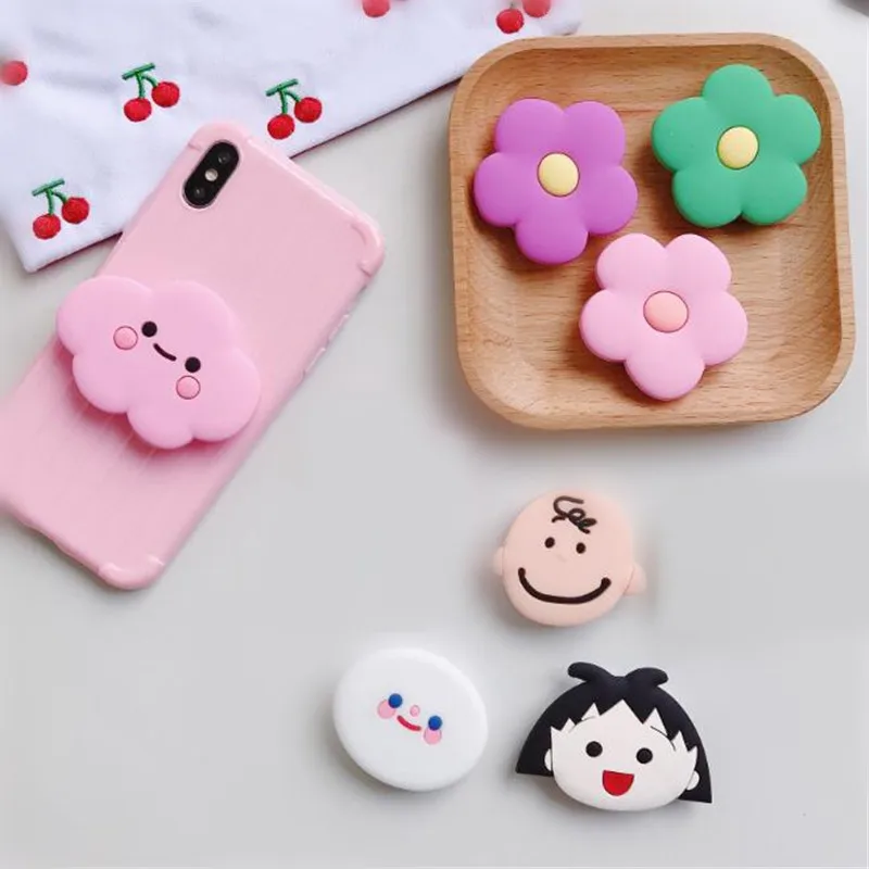 Мультяшная кошка мышь Яйцо вращающееся Силиконовое гнездо для телефона