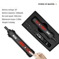 manual multifunctional electric screwdriver repair kit big torque with led light for household electricity accessories