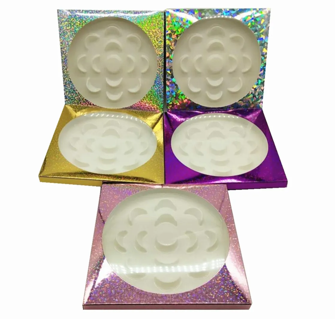 

7 Pairs Mink Eyelash Packaging Wholesale 30/50pcs 8-25mm 3d Eye Lash Extensions Beauty Makeup Storage provide custom print logo