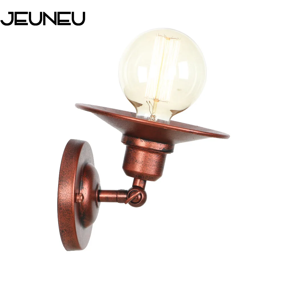 Мини светильник Настенный Железный в стиле ретро Е27 2 цвета|Настенные лампы| |