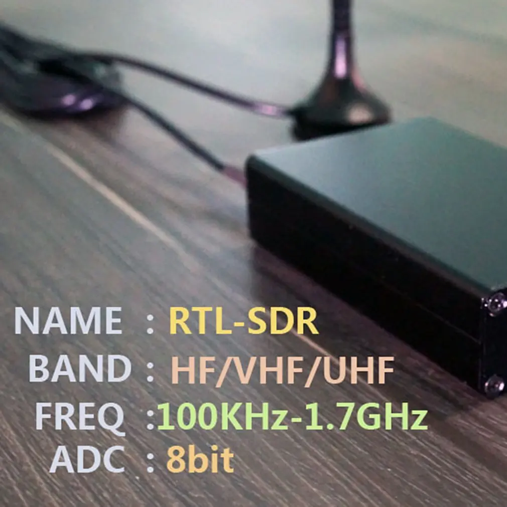 Радиоприемник 100 кГц-1 7 ГГц полный диапазон UV HF RTL-SDR USB тюнер RTLSDR USB-адаптер с RTL2832u