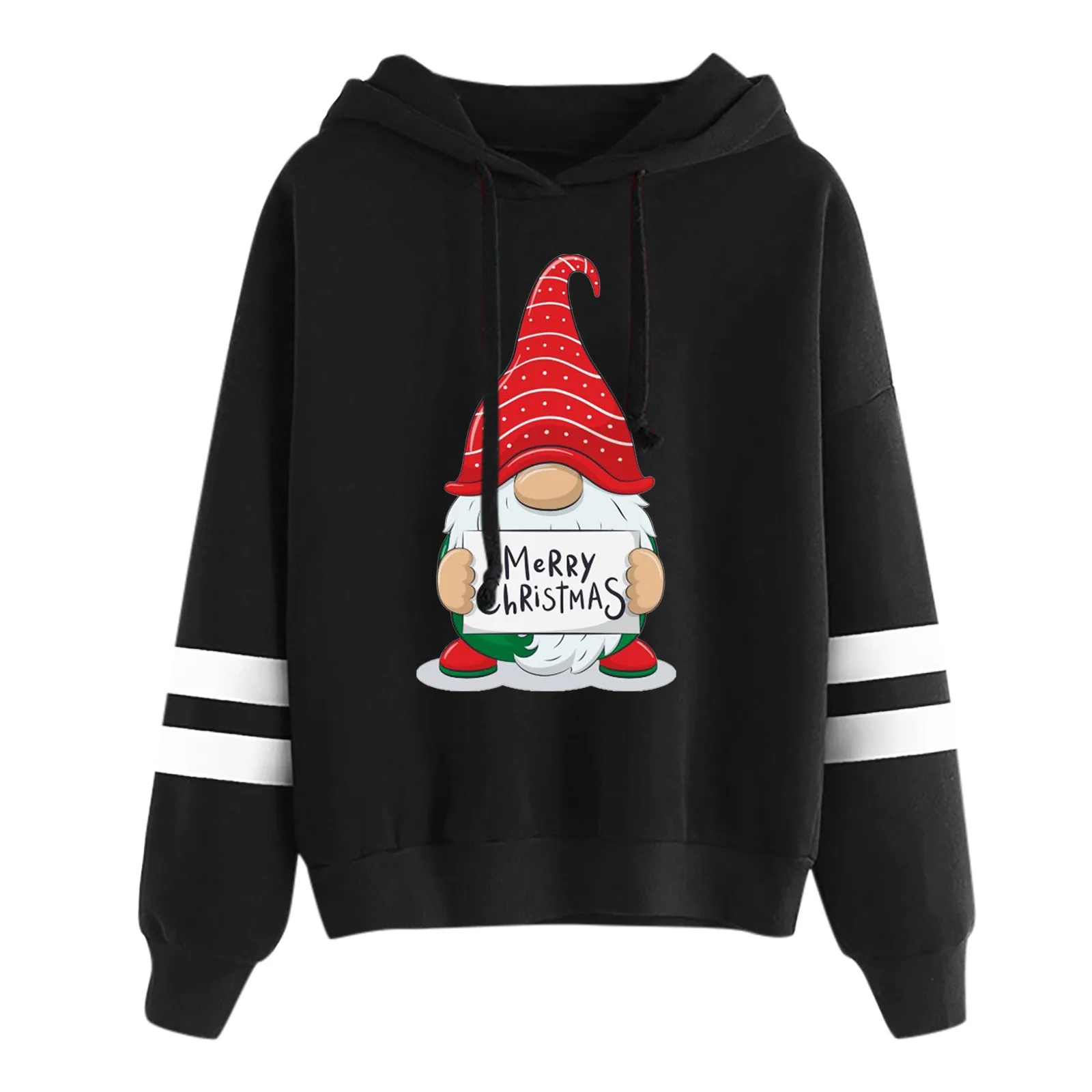 

Harajuku Sweatshirt Casual Pullover Top Christmas Print Hoodie Long Sleeves Women Clothes Streetwear Woman Hoodies Sweatshirt