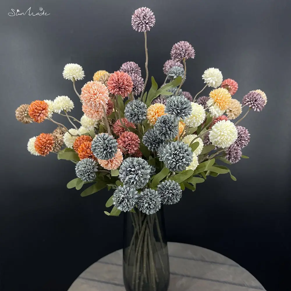 SunMade Ins ститль ветки одуванчика шаровые одуванчики шелковые искусственные цветы