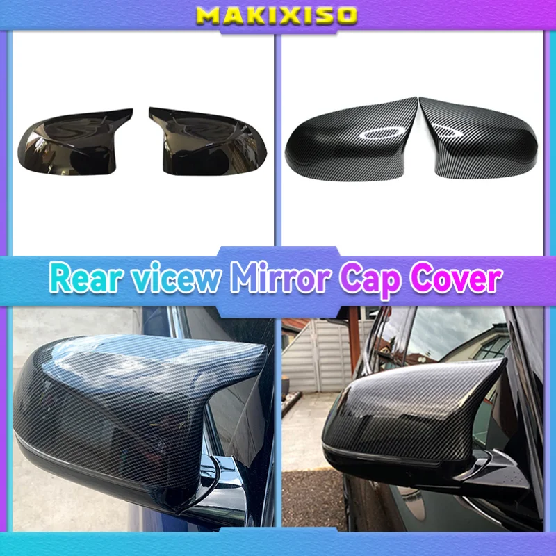 

High Quality Side Mirror Covers 2pcs Rearview Mirror Cover Caps M Style Replacement for Bmw F15 X5 F16 X6 F25 X3 F26 X4 14-18