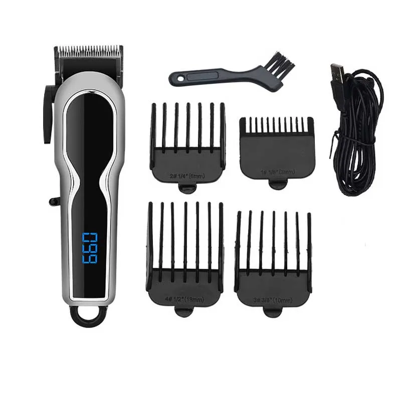 

SHINON hair trimmer hair clipper USB rechargeable hair clipper haircut machine LCD display professional hair trimmer