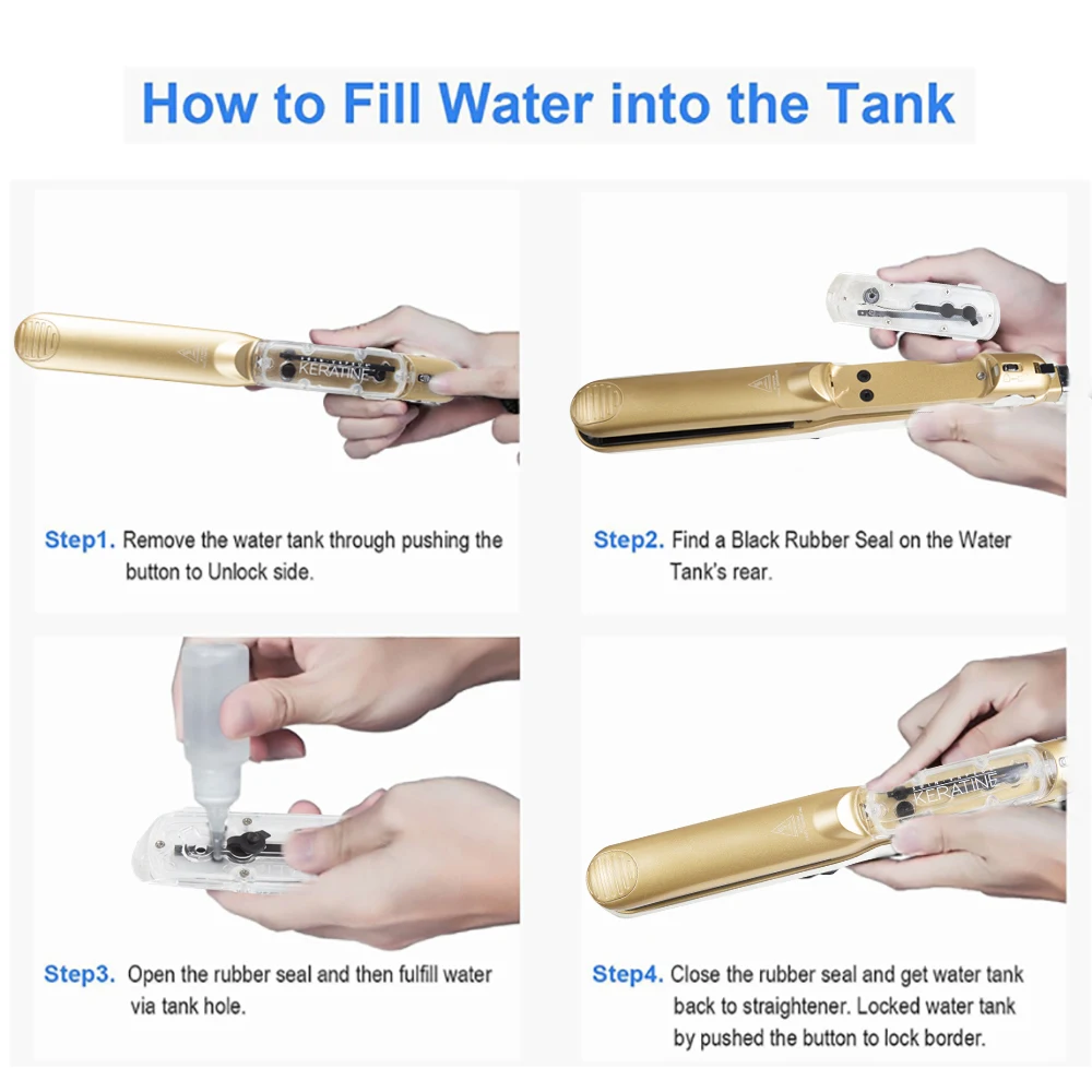 

Professional Steam Hair Straightener Curler Argan Oil Treatment Fast Heating Curling Iron Tourmaline Ceramic Hair Care Tool