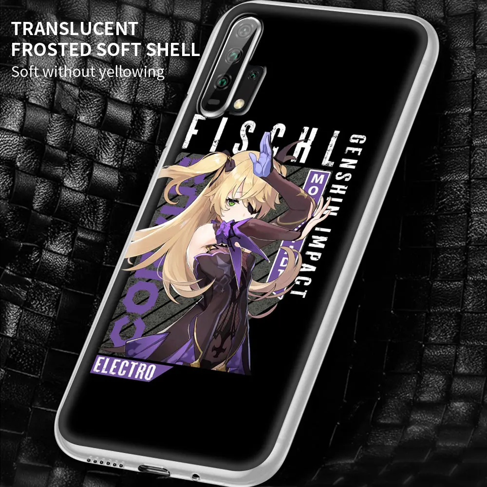 

Genshin Impact Silicone Phone Case For Honor 9C 9X 8X 8S 8A Play 9A 10 Lite 20 Pro 30i 20e 20S Soft TPU Shell Cover Coque Fundas