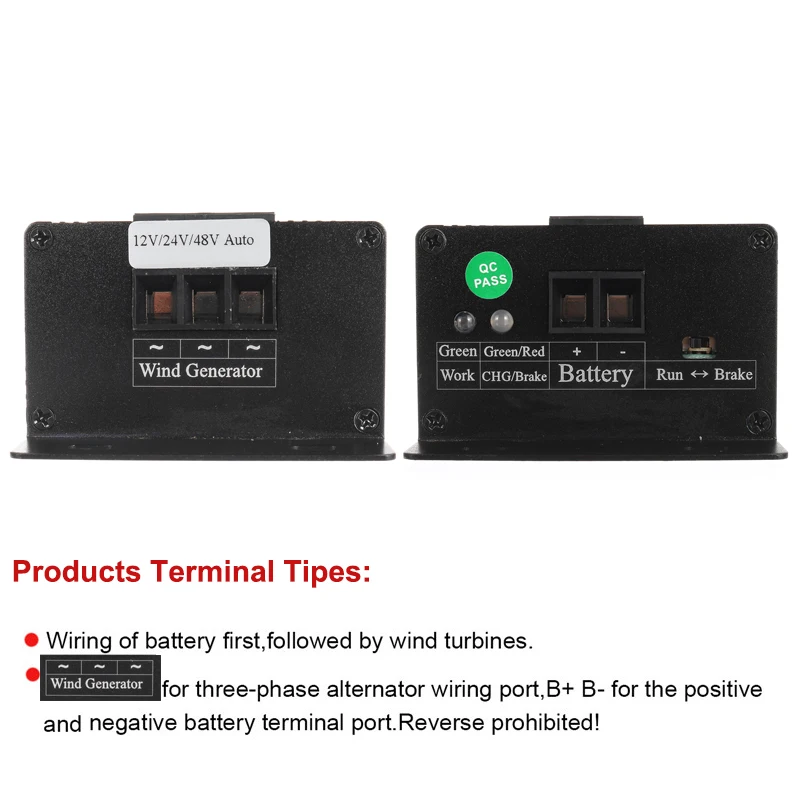 

12V/24V/48V Auto Wind Turbine Wind Generator Power Charge Controller Regulator Rectifier