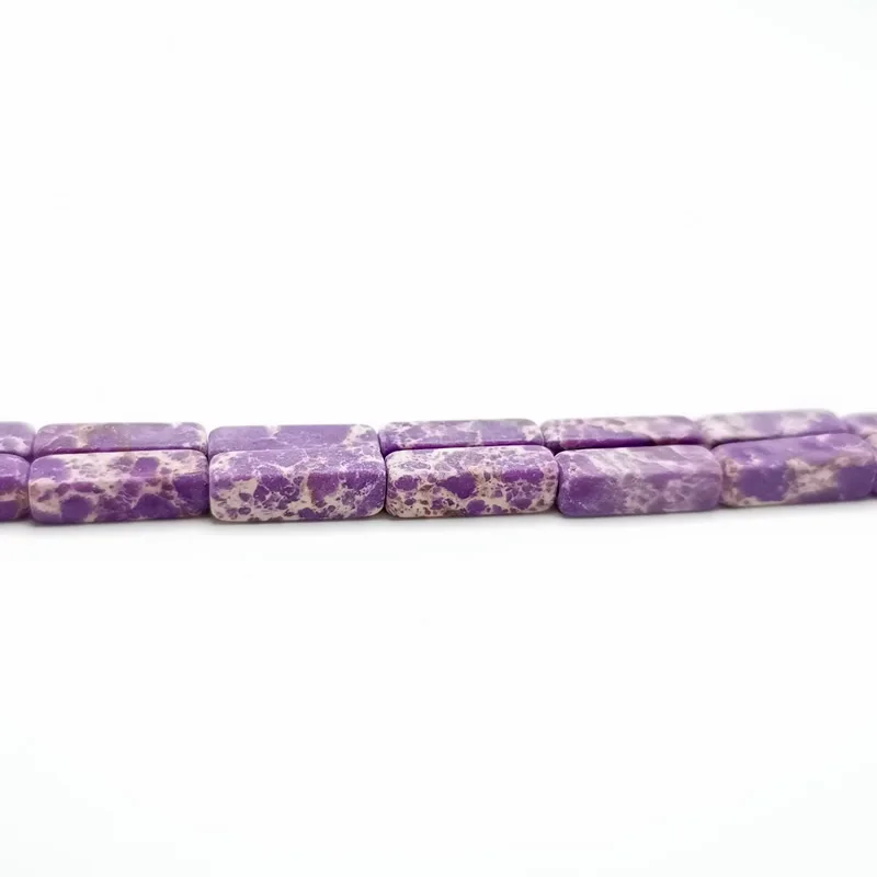 4x13 мм многоцветные императорские каменные Квадратные бусины натуральный морской камень из осадочной породы используется для изготовления ювелирных браслетов своими руками