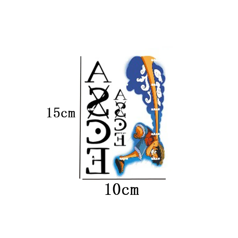 

Anime ONE PIECE Tattoo Stickers Cosplay Prop Monkey D Luffy Waterproof Cartoon Tattoos Sticker 8pcs / Set