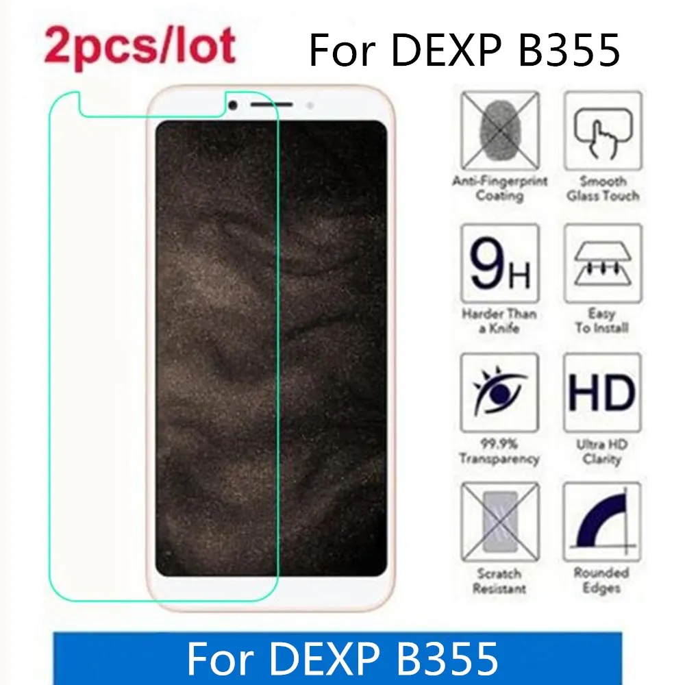 

Закаленное стекло для DEXP B355 2.5D Premium, Защитная пленка для экрана на DEXP B355 защитная пленка, стекло