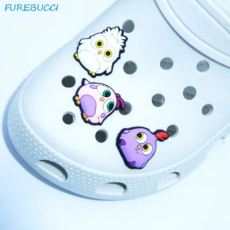 

High Quality Angry Birds charm shoe clasp decoration Buckle Accessories X-mas Party gifts for kids Cros Jibz Magic Shoe
