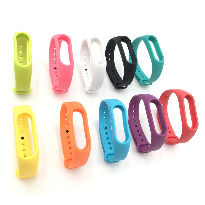 1 шт. для Xiaomi mi band 2 ремешок на запястье силиконовый фитнес браслет Mi Band смарт