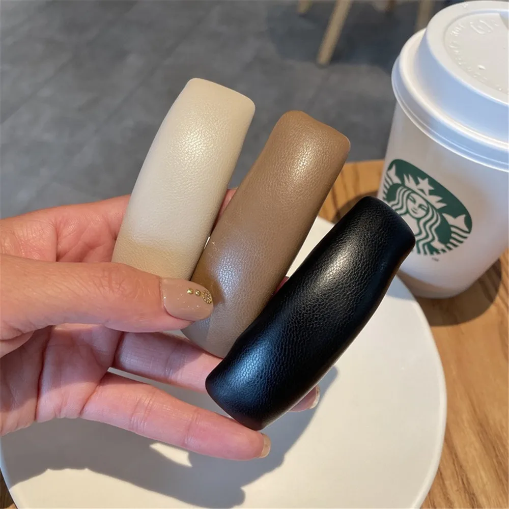 Новинка модная однотонная Заколка-пряжка с мягкой губкой 1 шт. плотная заколка