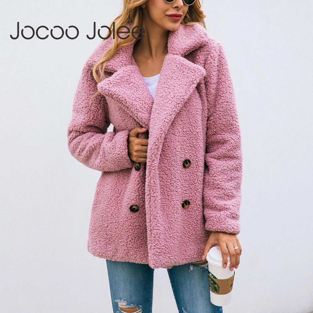 Женская элегантная куртка Jocoo Jolee из искусственного меха женская модная