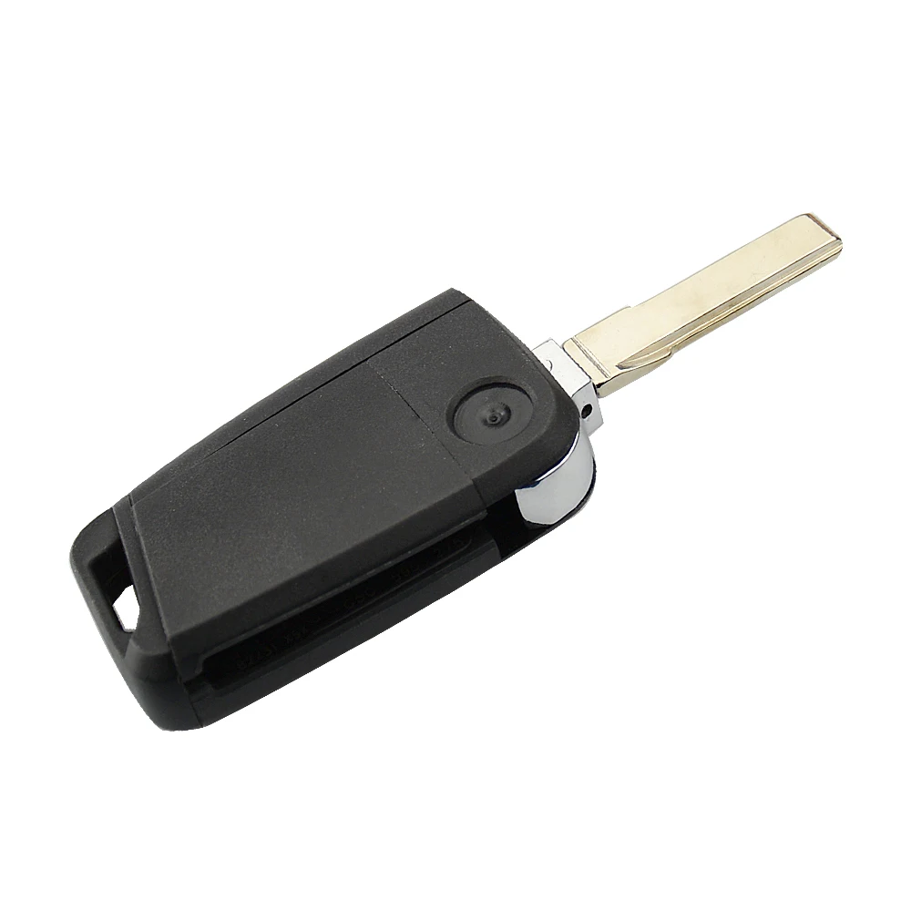 OkeyTech флип складной ключ оболочки для V W Golf 7 MK7 Skoda Octavia A7 сиденье авто Замена Fob 3 кнопки с кнопкой Pad