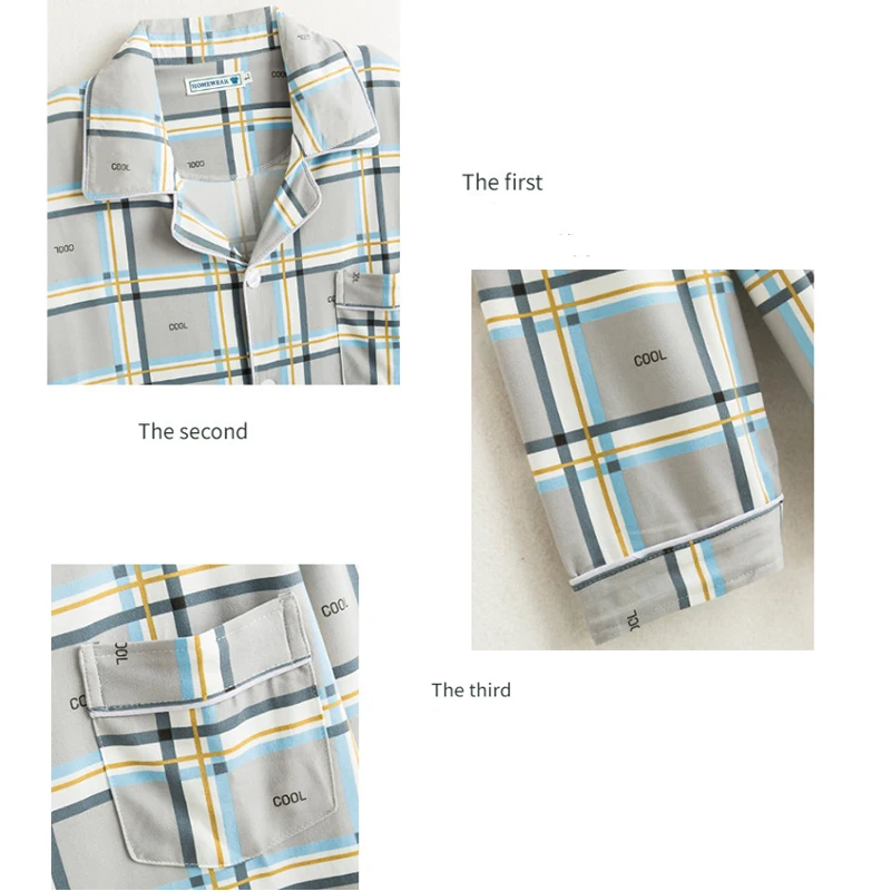 CAIYIER Winter Long Sleeve Pajamas Set For Men Casual Striped Male Nightwear Leisure Elastic Waist Outwear Home Clothing L-3XL