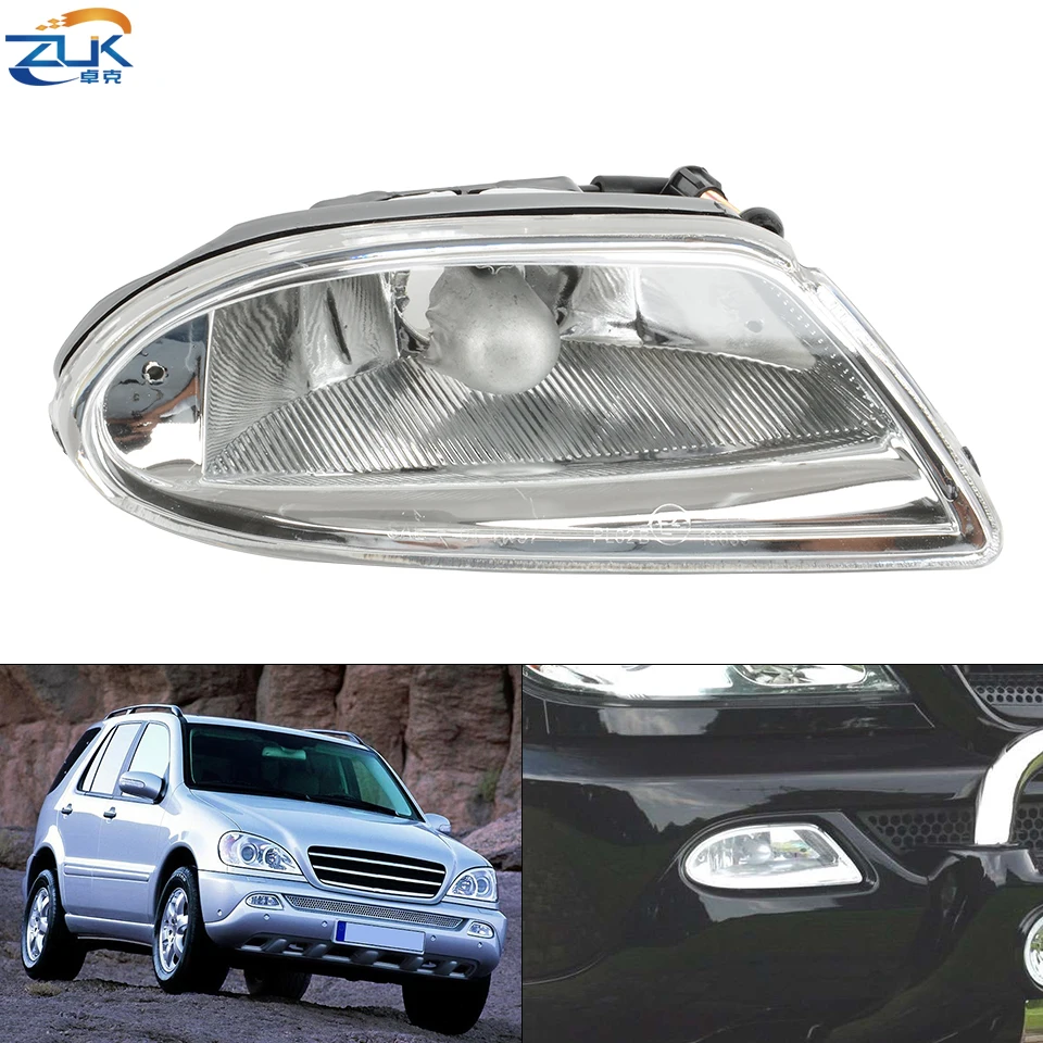 ZUK переднего бампера лампы противотуманной фары для Mercedes Benz ML320 ML350 ML400 ML500 W163 1998 1999