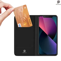 funda for iphone 13 case dd skin pro series flip wallet leather case cover with card slot support wireless charging steady stand