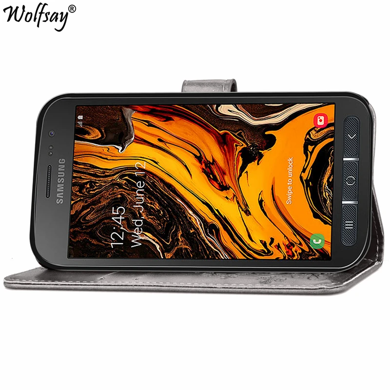 Чехол для Samsung Galaxy Xcover 4 чехол G390F кожаный бумажник с откидной крышкой 4s G398F мягкий