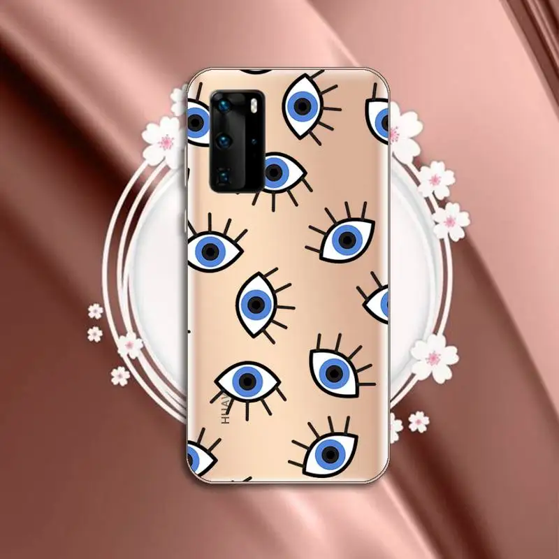

Demon eyes minimalist design Phone Case Transparent for Huawei P honor 8 10i 20 30 40 smart 2019